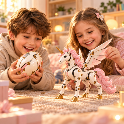 🦄 Transforming Mechanical Unicorn Egg | 2-in-1 Winged Unicorn Figure
