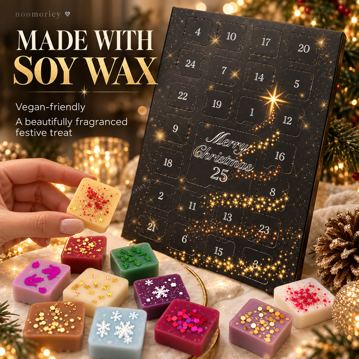 🎄 25-Day Wax Melt Advent Calendar | Scented Christmas Countdown