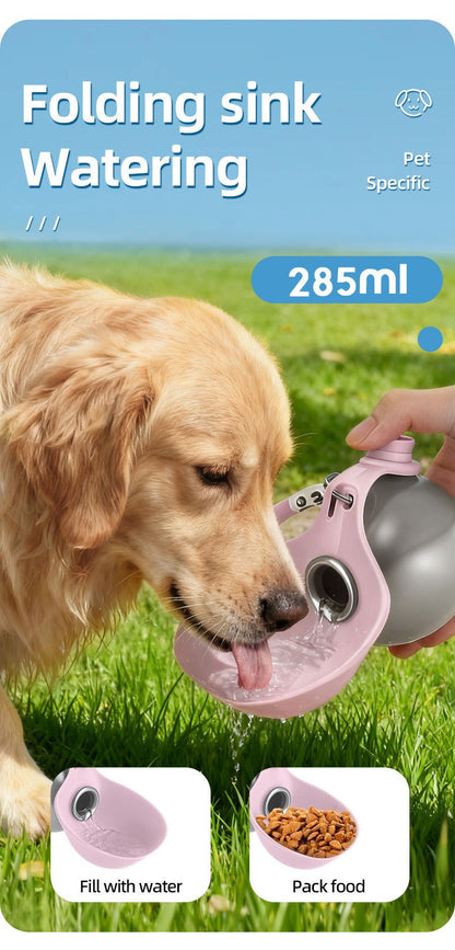 2-in-1 Pet Travel Water Bottle