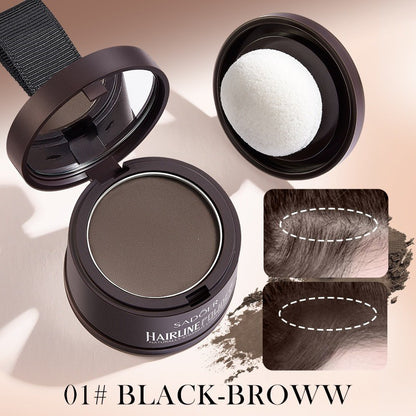 Hairline Powder - Strong Adhesion, Long-Lasting Formula, 2-Color Selection, Smudge-Free Haircare for Hair Gaps Fixing & Root Touch-Ups