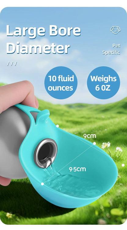 2-in-1 Pet Travel Water Bottle