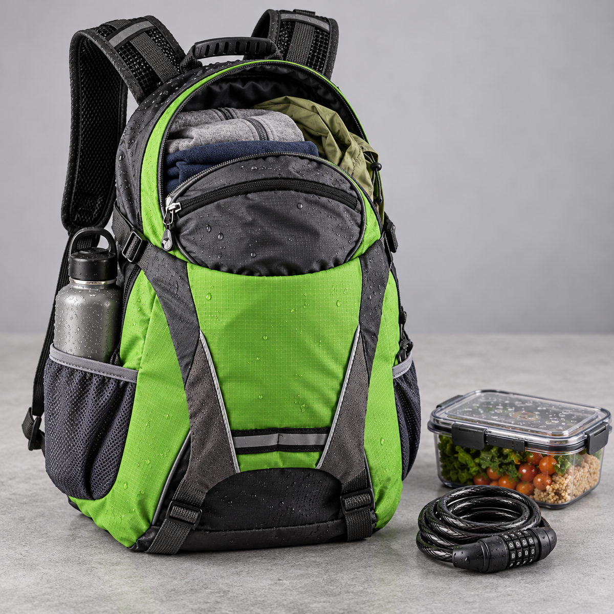 🚴 LED Signal Cycling Backpack | 15L Handlebar Remote Riding Pack