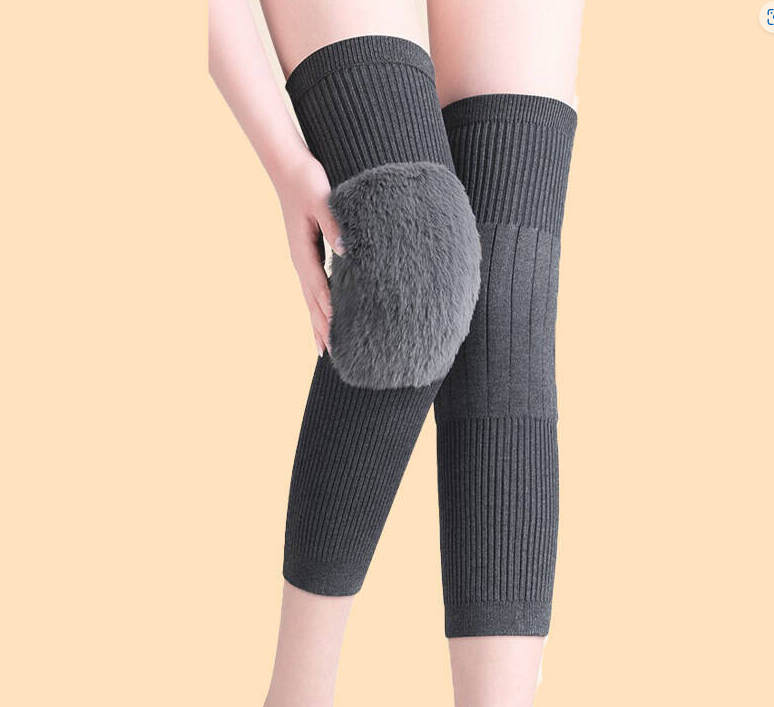 Gray thermal knee warmer product photo