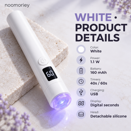 💅 Silicone Nail Art Stamper with LED Curing Light