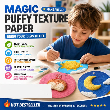 🔮Master the magic of painting!👩‍🎨Foam Texture Painting Paper🎁