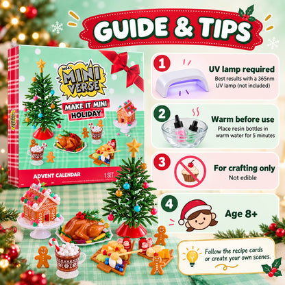 🎄 24-Day Holiday Miniature Advent Calendar | Craft Your Magic