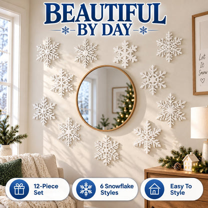 ❄️LED Snowflake Wall Set