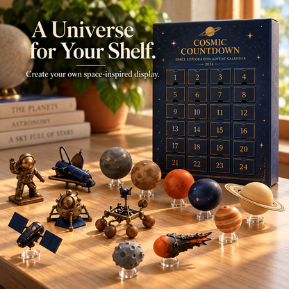 🪐🎁24-Day Space Advent Calendar – Mini Planets, Astronauts & Spacecraft Surprises👩‍🚀