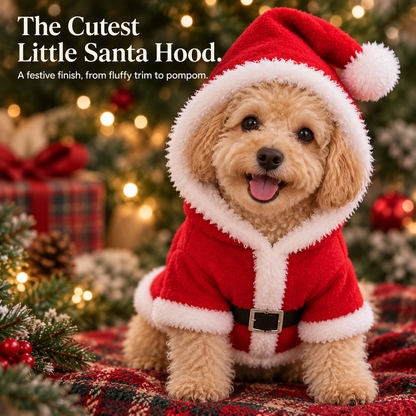 🎄✨Santa Claus Dog Hoodie – Festive Christmas Outfit for Small Dogs