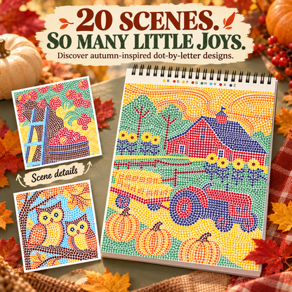 🍂 Autumn Dot-by-Letter Art Kit