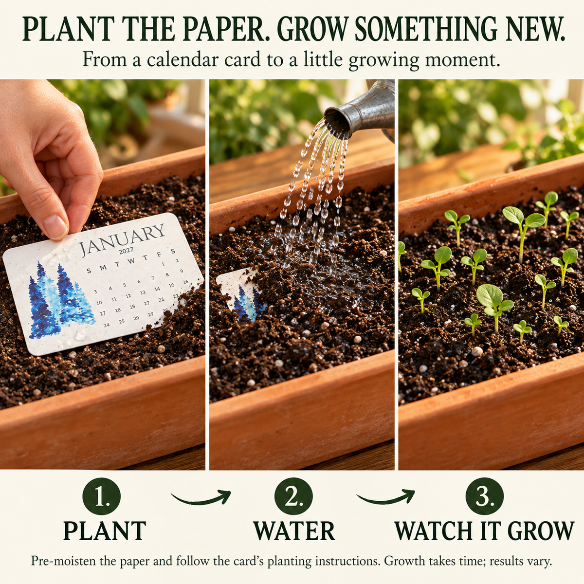 ✨Early Holiday Sale 49% OFF🌱Eco-Friendly Plantable “Timeless” Seed Calendar 2027📆