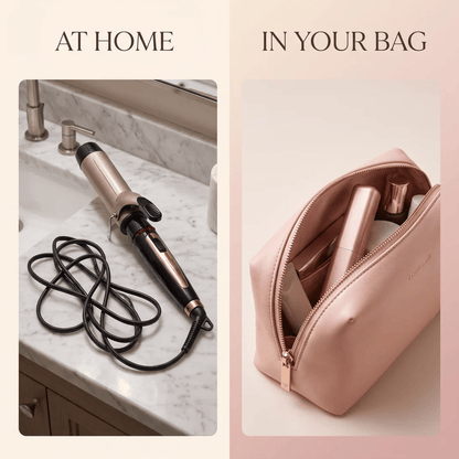 Cordless Ceramic Hair Curler – Fits in Any Bag 👜🔥