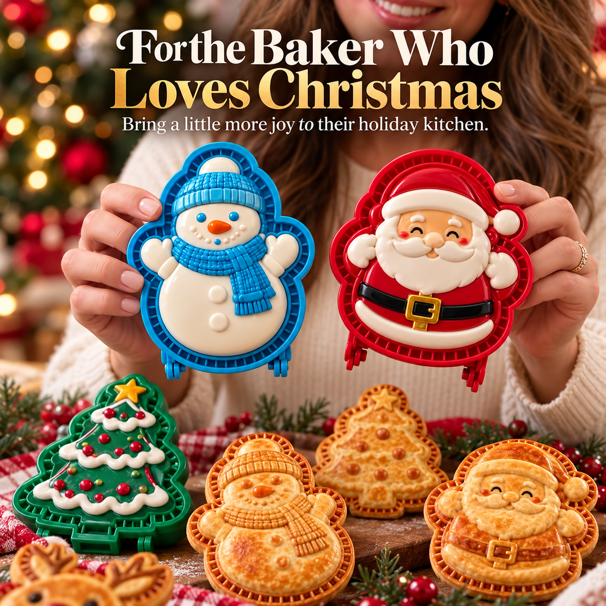 🎄✨Christmas Hand Pie Molds – Press, Fill & Create Festive Holiday Treats