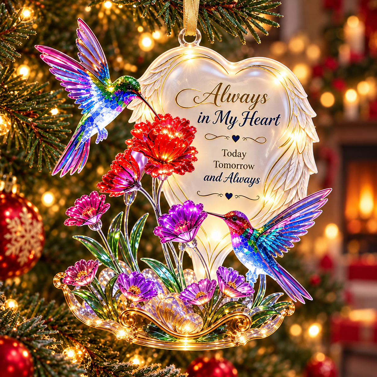 🪽 Angel Wings Heart Christmas Ornaments – 6 Inspirational Holiday Keepsake Designs