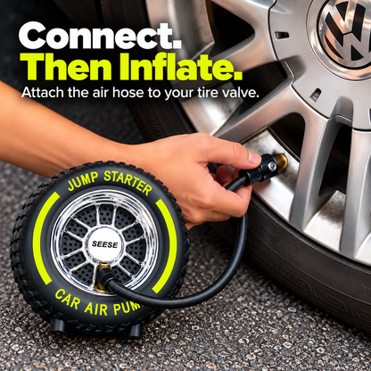 Portable Tire Inflator & Jump Starter – Compact Backup for Every Drive