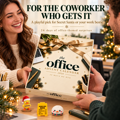 🎄 24-Day Office Humor Advent Calendar 2026 – Funny Desk Surprises & Secret Santa Gift for Coworkers