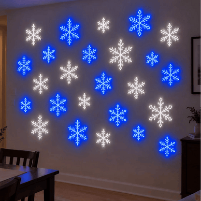 ❄️LED Snowflake Wall Set