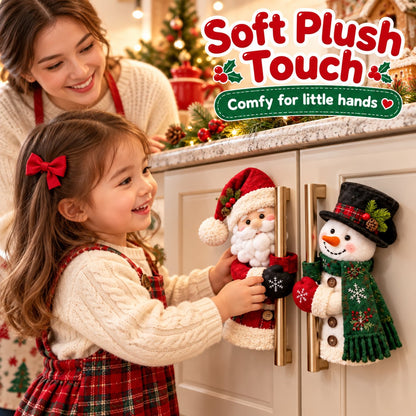 🎄✨Festive Christmas Kitchen Appliance Handle Covers | Cute 3D Holiday Decor & Anti-Slip Protector