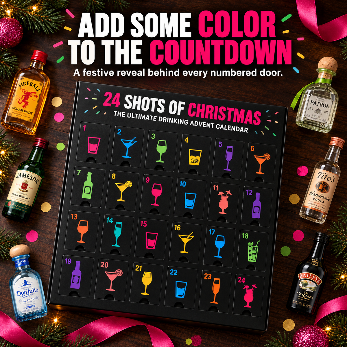🎄24 Shots Of Christmas - A Holiday Surprise Behind Every Door