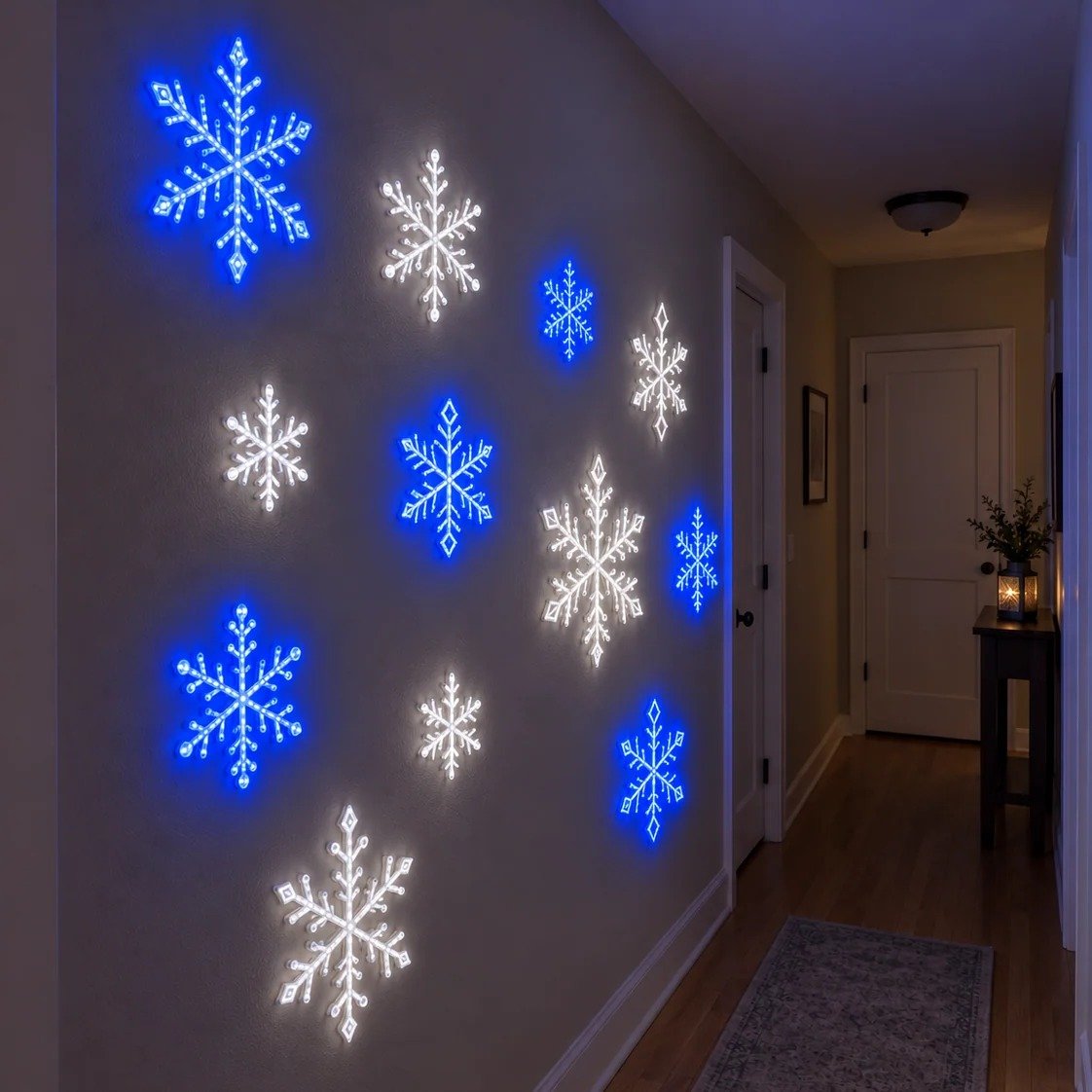 ❄️LED Snowflake Wall Set