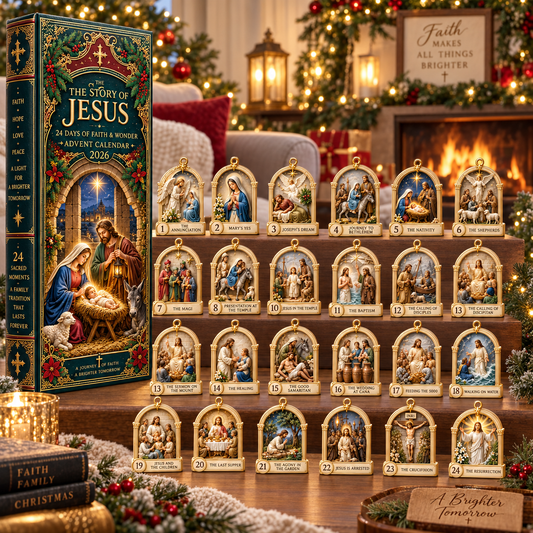 Story of Jesus 2026 – 24 Days of Faith & Wonder Advent Calendar with 24 Unique Biblical Scene Miniatures