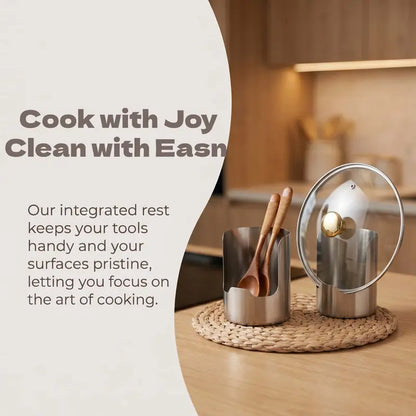 🥣 Stainless Steel Utensil & Lid Organizer