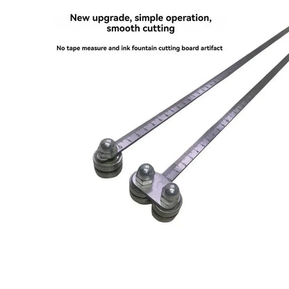 📏 Straight-Edge Double Axis 50cm Positioning Calipers – Precision Measuring Tool for Woodworking