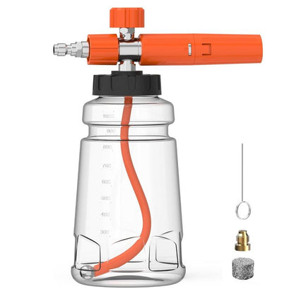 Adjustable 1L Foam Cannon – Thick Suds, Wide-Mouth Bottle & Quick Connect