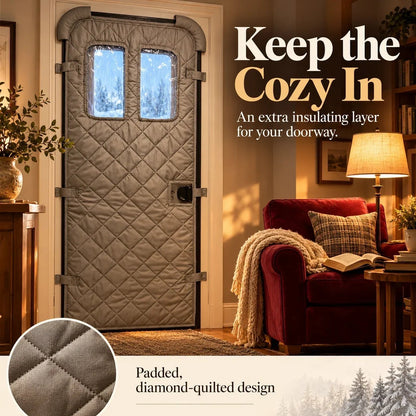 🏠❄️ Magnetic Thermal Door Curtain - Keep the Cold Out & Warmth In🧲🔥