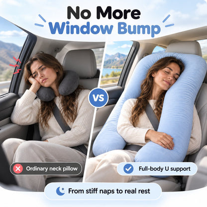 U-Shape Full Body Car Pillow 🚗💤