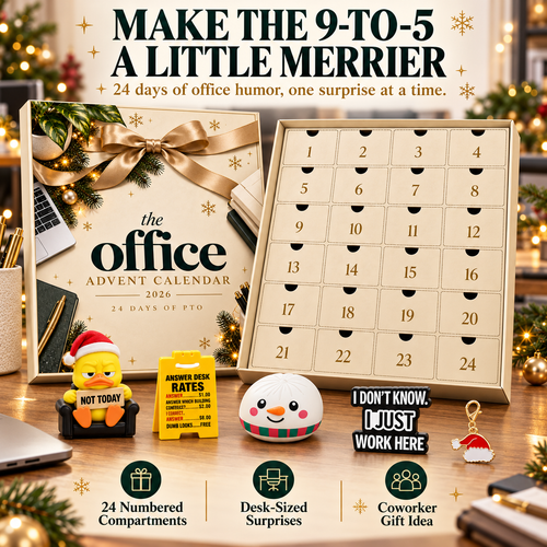 🎄 24-Day Office Humor Advent Calendar 2026 – Funny Desk Surprises & Secret Santa Gift for Coworkers