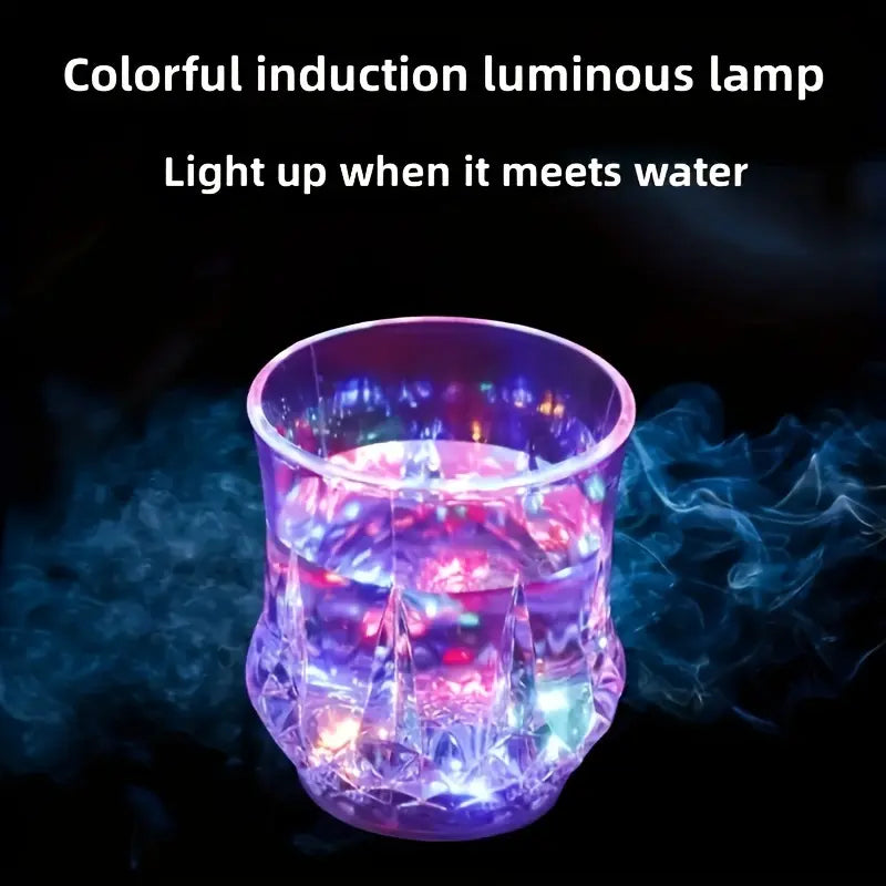 ✨Liquid Activated LED Light Up cups Crystal Drink Set🥂