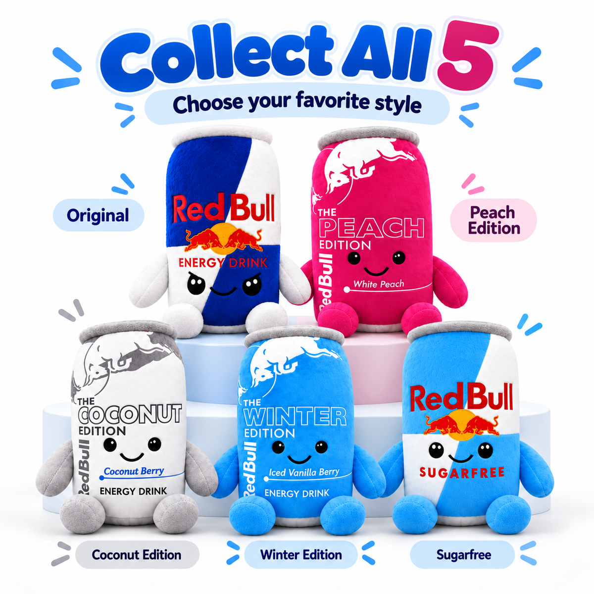 🌈Cute Energy Drink Plush Toy