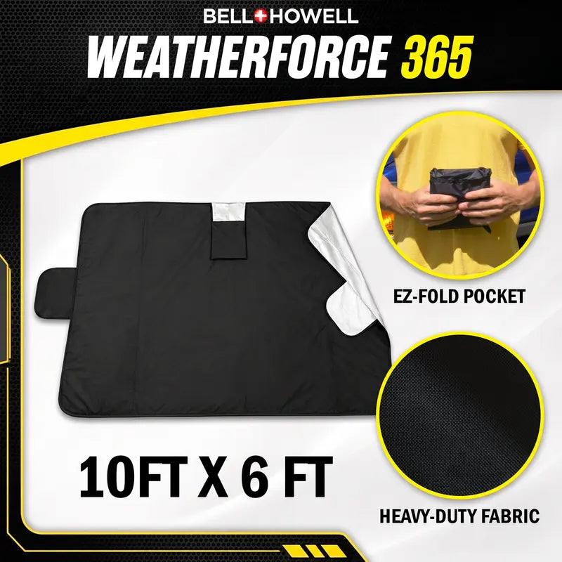 ☀️❄️ Reversible All-Season Windshield Cover | Magnetic Snow & Sun Shield