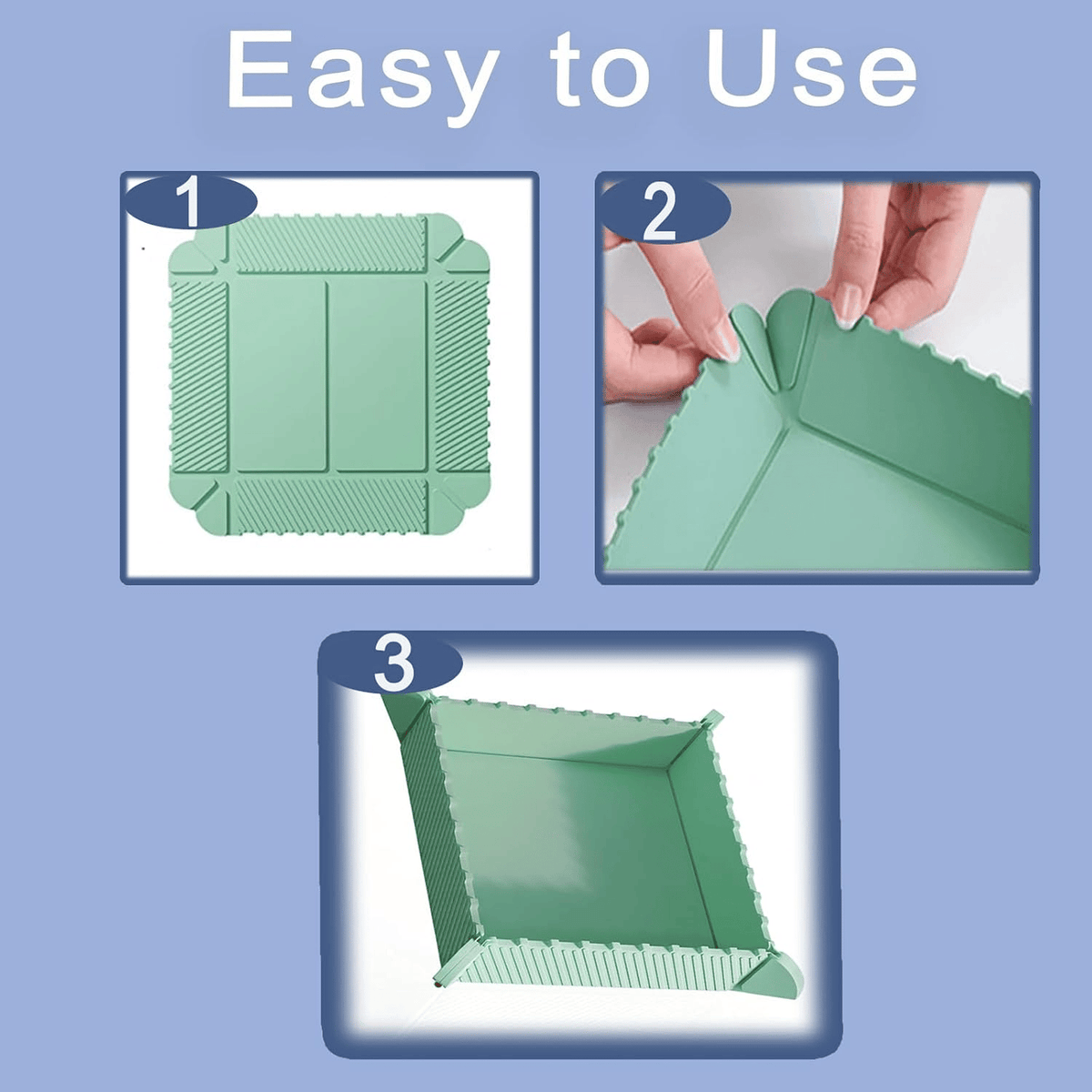 🔥2 in 1 Foldable Magnetic Silicone Trivet & Serving Tray