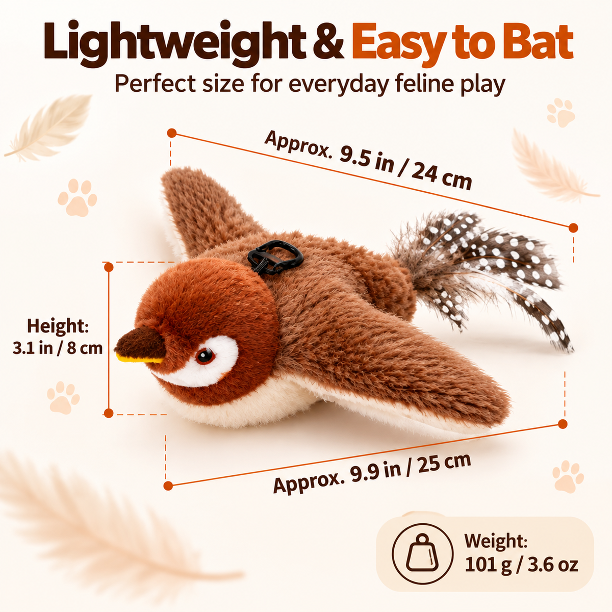 Flapping Bird Cat Toy – Interactive Catnip Plush