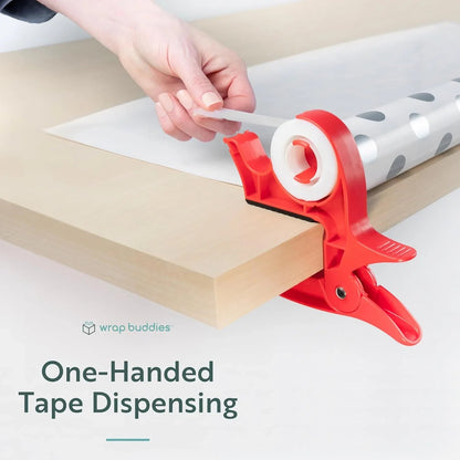 Wrap Buddies Tabletop Gift Wrapping Tool with Tape Dispenser