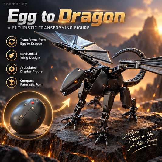 🥚🐉DragonMorph – Egg to Dragon Transforming Mechanical Toy🎁