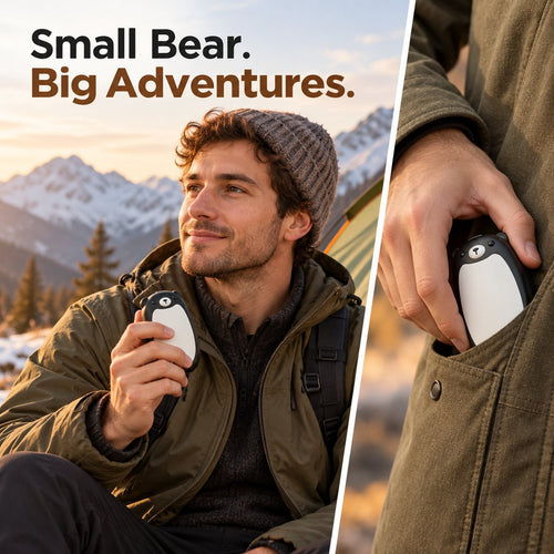 2-in-1 Magnetic Bear Hand Warmers
