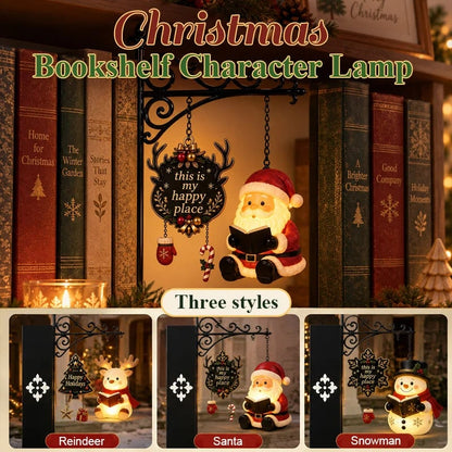 📚 Hanging‑Style Xmas Shelf Lamp, For Cozy Reading Nook Holiday Styling