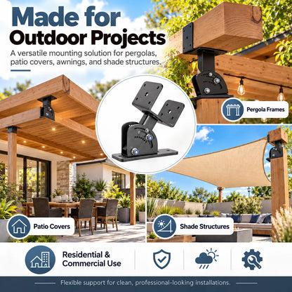 🏠Adjustable Roof Riser Brackets for Pergola & Outdoor Structures