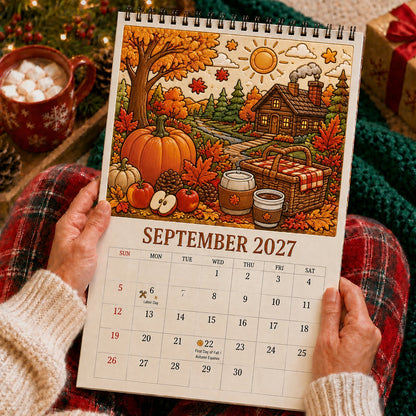 🎨Color The Year 2027: Trace-By-Groove Creative Calendar📅