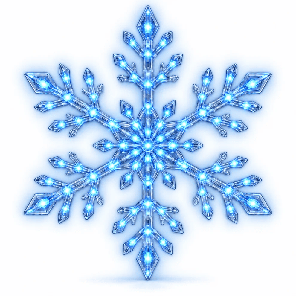 ❄️LED Snowflake Wall Set