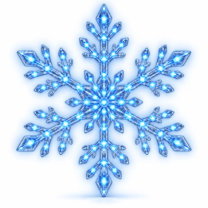 ❄️LED Snowflake Wall Set