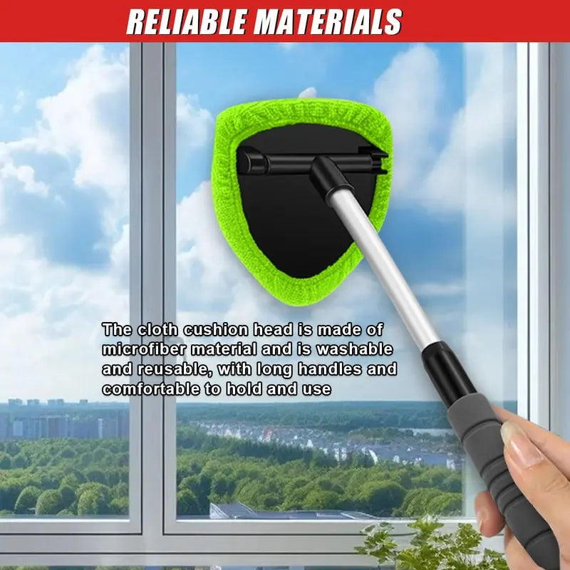 🪟9 PCS Car Window Cleaner Kit Extendable Handle Windshield Cleaning Tool