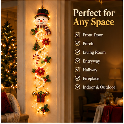 ⏳ Last day! 49% OFF – 🎅MerryCascade Glowing Christmas Door Hanger