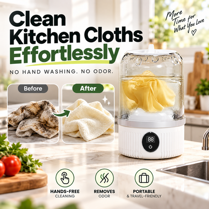 🧺 Mini Portable Cordless Washing Machine - Rechargeable Underwear & Sock Washer ⚡