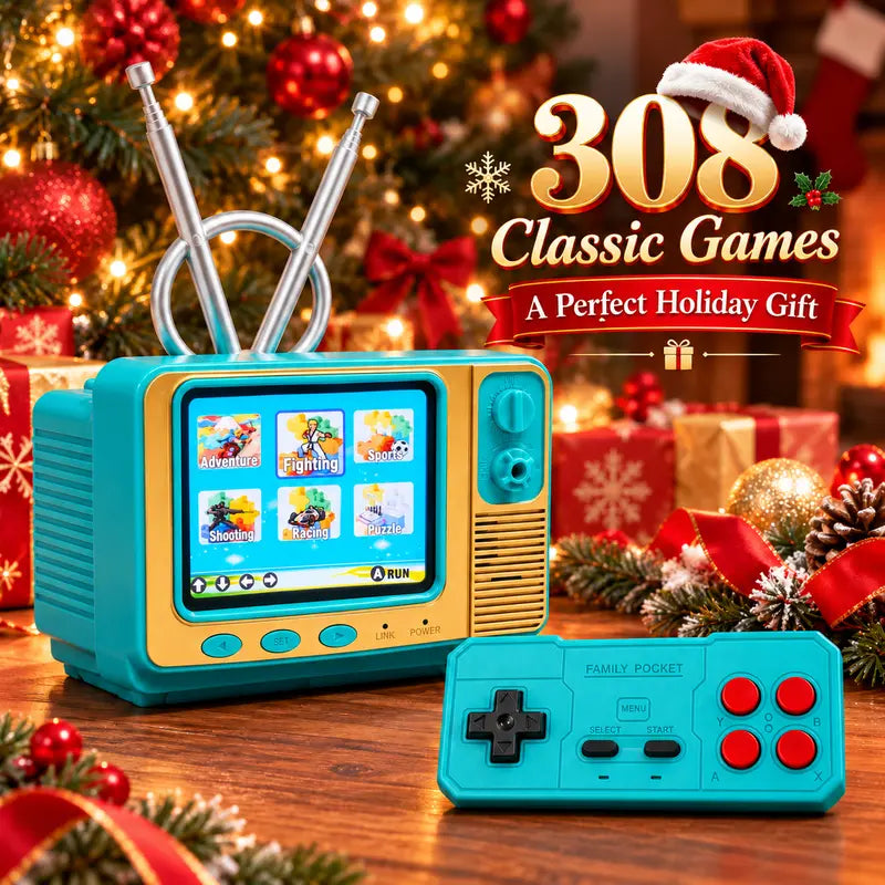 🎮RetroPlay™ GV300 Mini Retro Game Console – 308 Games, 2.8' IPS & Wireless Controller