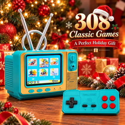 🎮RetroPlay™ GV300 Mini Retro Game Console – 308 Games, 2.8' IPS & Wireless Controller