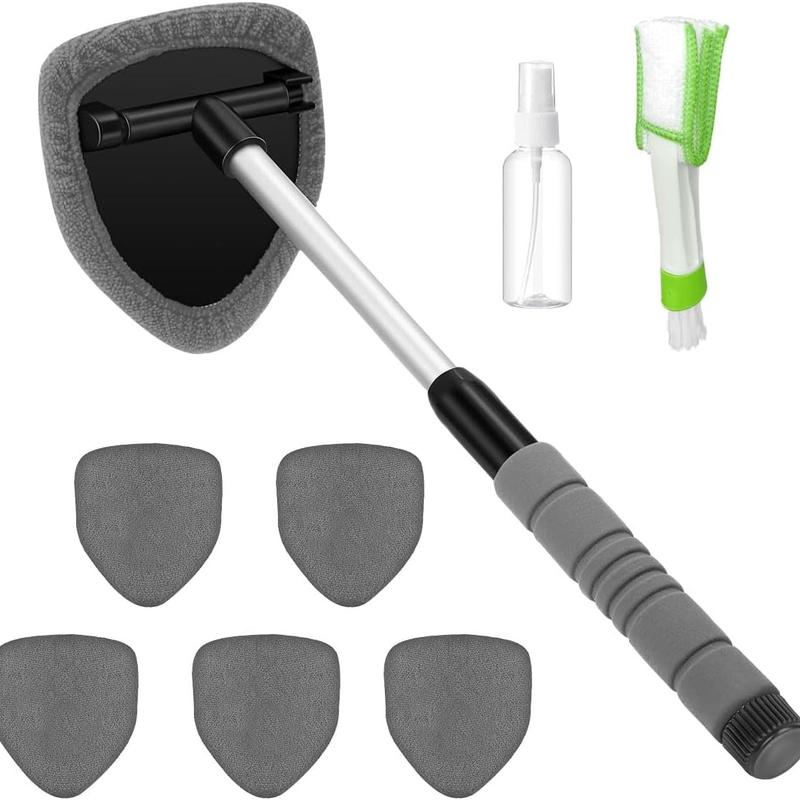 🪟9 PCS Car Window Cleaner Kit Extendable Handle Windshield Cleaning Tool